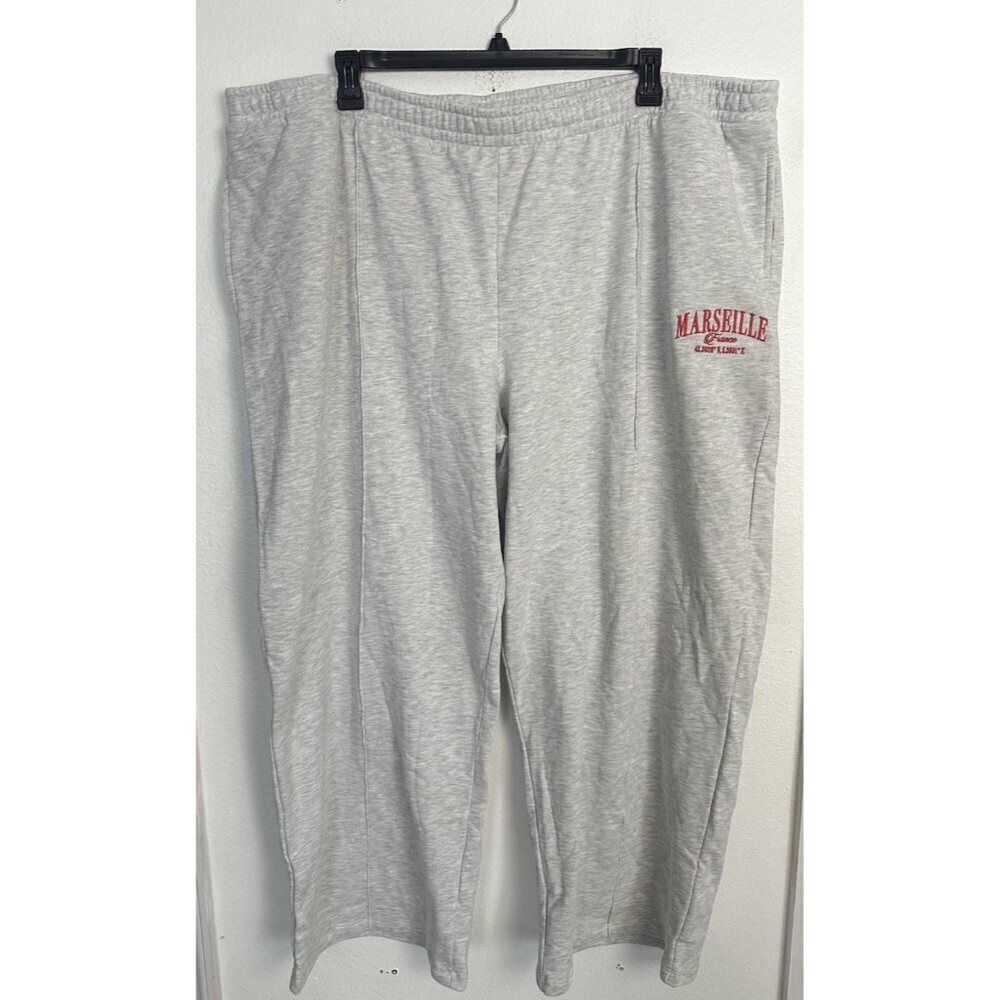 ASOS DESIGN Curve straight leg jogger with Marseille embroidered graphic 2XL - Picture 2 of 16